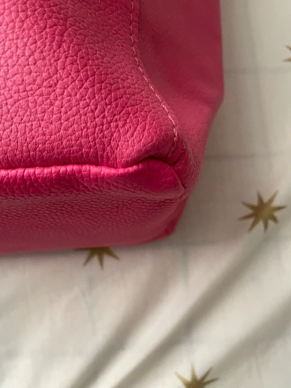 Borse in Pelle Pink Pebbled Leather Tote Bag